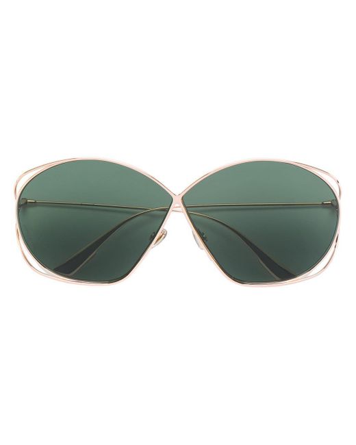 Dior Metallic Oversized Tinted Lens Sunglasses