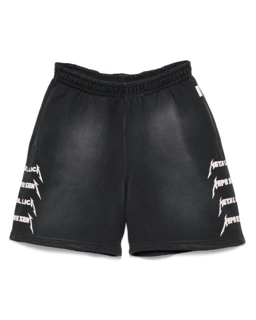 Represent Black X Metallica 40 Year Anniversary Shorts for men