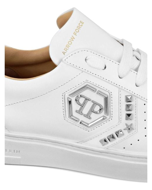 Philipp Plein White Arrow Force Sneakers for men