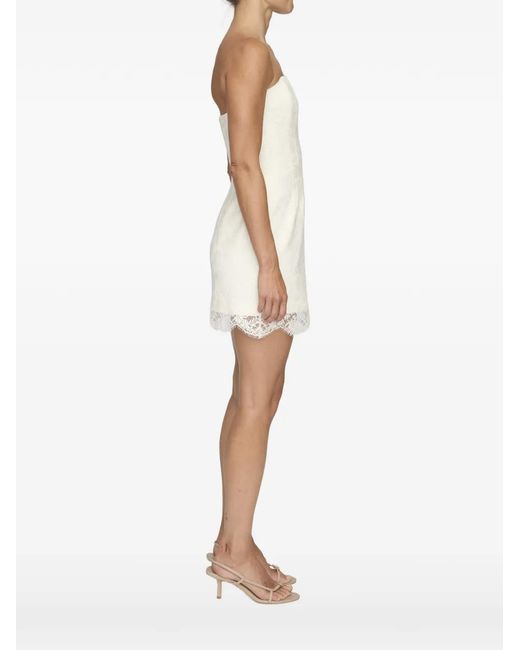 A.L.C. White Eliana Lace Strapless Dress