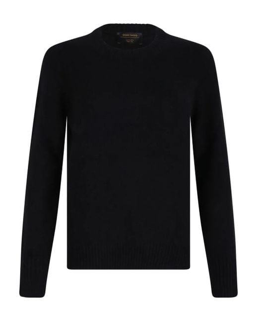 Gran Sasso Black Pullover mit rundem Ausschnitt