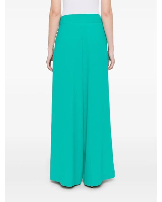 Patrizia Pepe Broek Met Geplooid Detail in het Blue