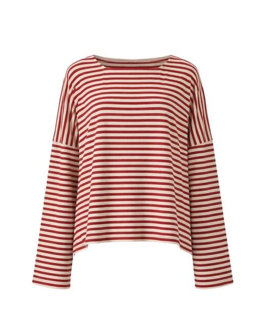 Phisique Du Role Red Striped Long-Sleeve T-Shirt