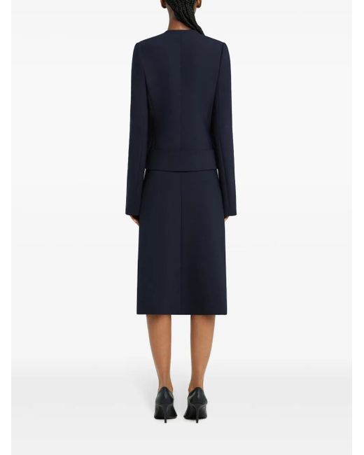 Courreges Rok Met Ceintuur Split in het Blue