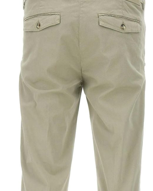 Chino Con Risvolti di Re-hash in Natural da Uomo