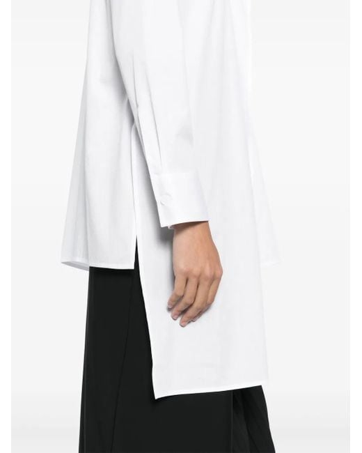 Yohji Yamamoto White Layered-Design Shirt