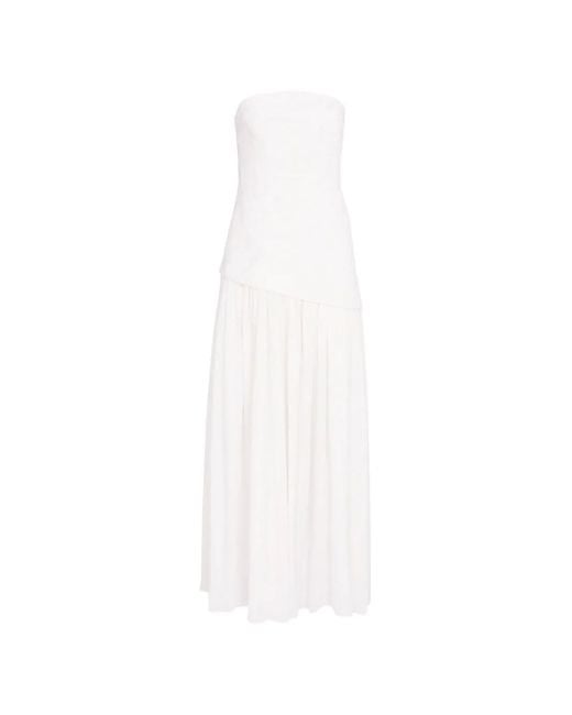 Significant Other White Blyth Strapless Maxi Dress