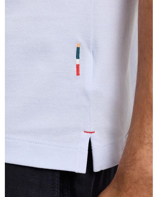 Orlebar Brown White Bruno Piqué Polo Shirt for men