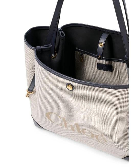 Chloé Natural Clover Double-Carry Tote Bag