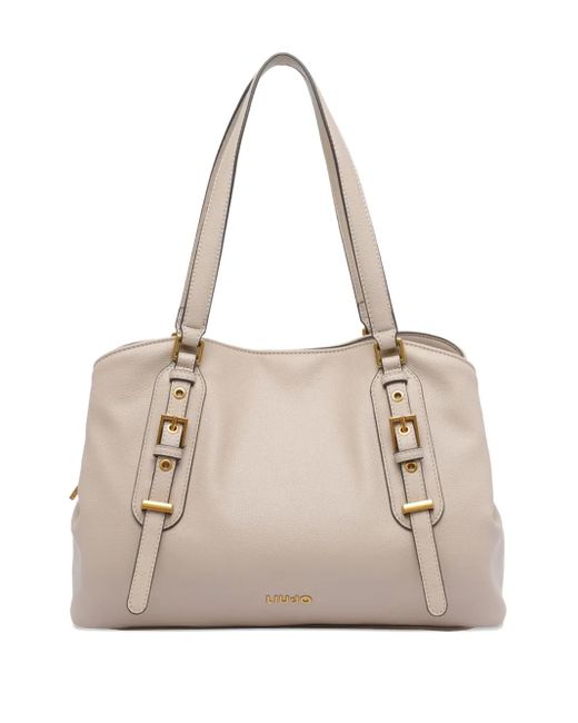 Liu Jo Natural Buckle-Detail Shoulder Bag