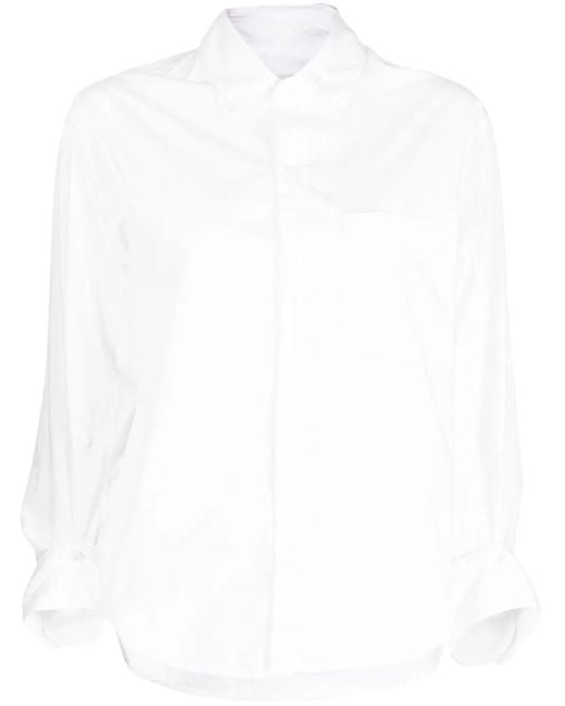 Citizens of Humanity White Button-Up Long-Sleeved Shirt