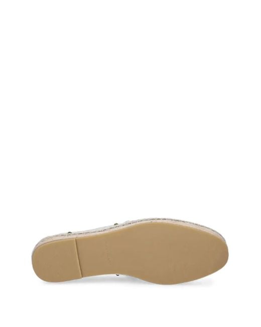 Espadrillas Con Ricamo Floreale di Kurt Geiger in White