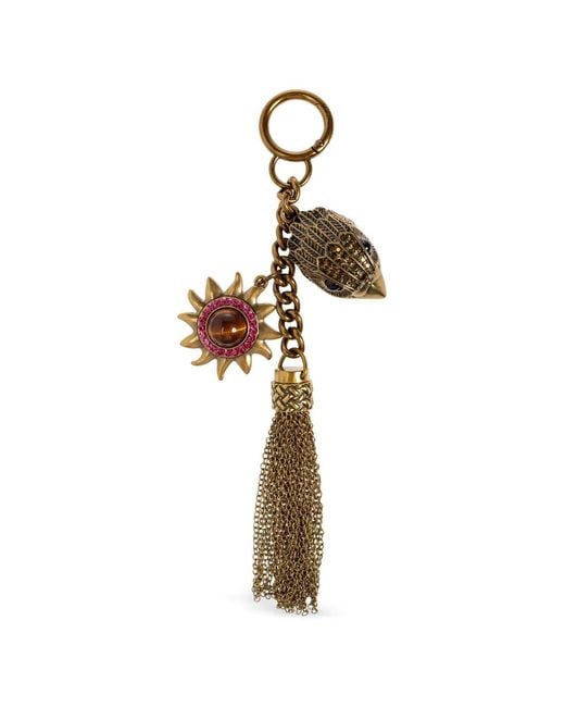 Kurt Geiger Metallic Eagle Tassel Keyring