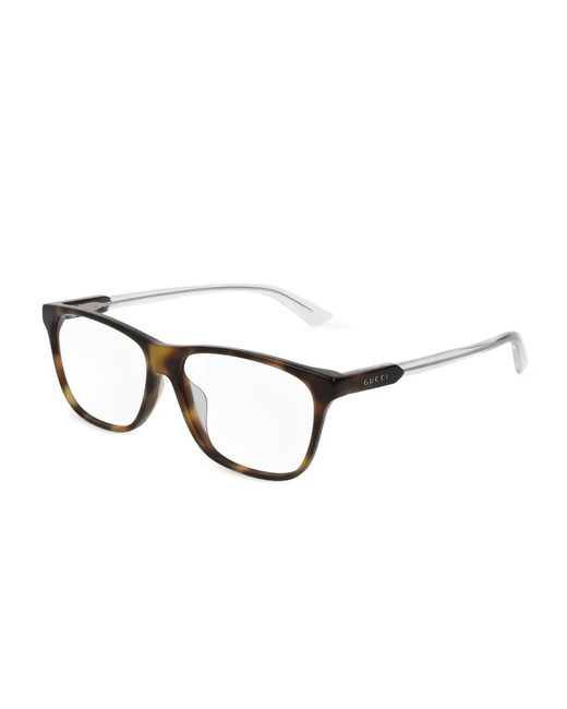 Gucci Brille Mit Eckigem Gestell in Brown für Herren