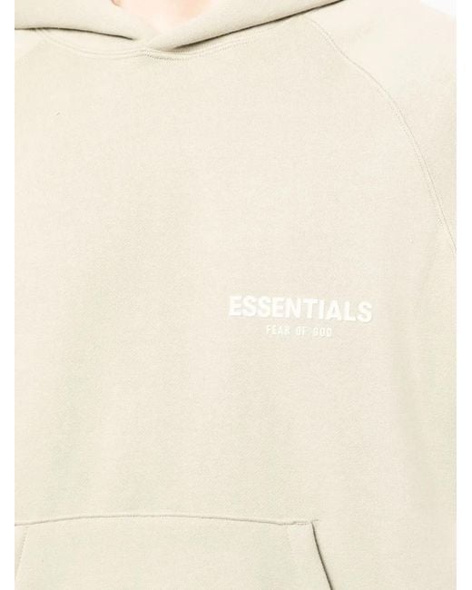 Fear Of God Natural Logo-Print Oversized Hoodie for men