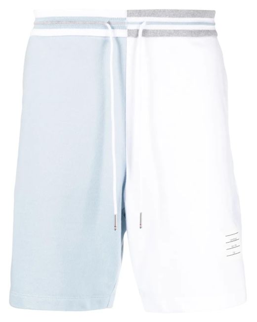 Thom Browne Shorts Met Colourblocking in het White voor heren