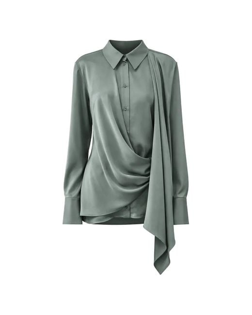 Vaillant Studio Green Draped Shirt
