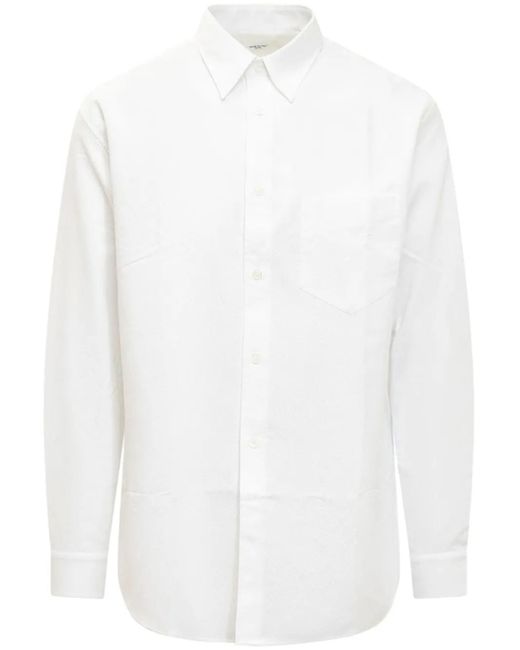Cellar Door White Cotton Shirt for men