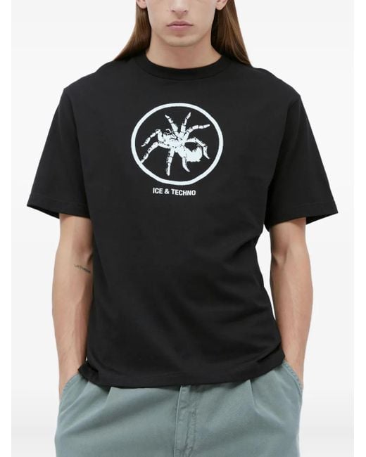 Ice & Techno Black Spider T-Shirt for men
