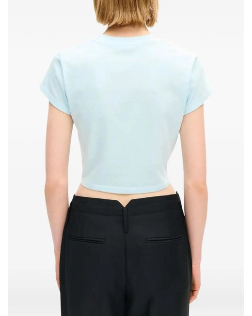 KENZO Blue Signature Embroidered T-Shirt
