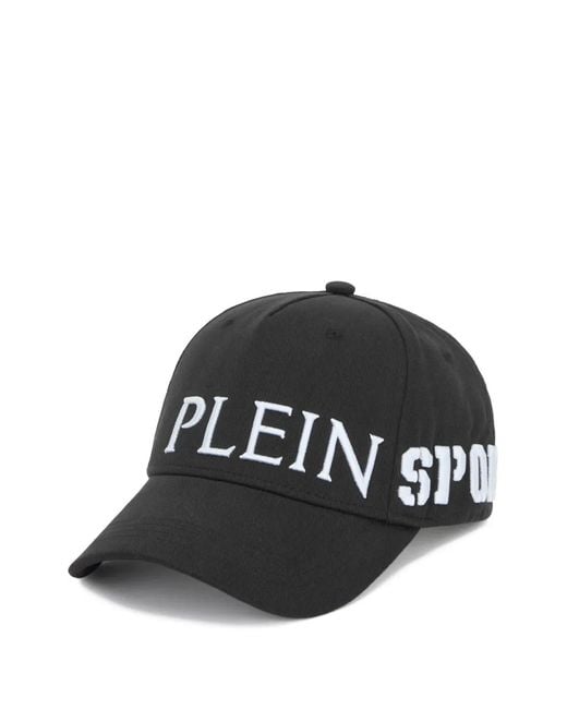 Philipp Plein Black Embroidered-Logo Baseball Cap for men