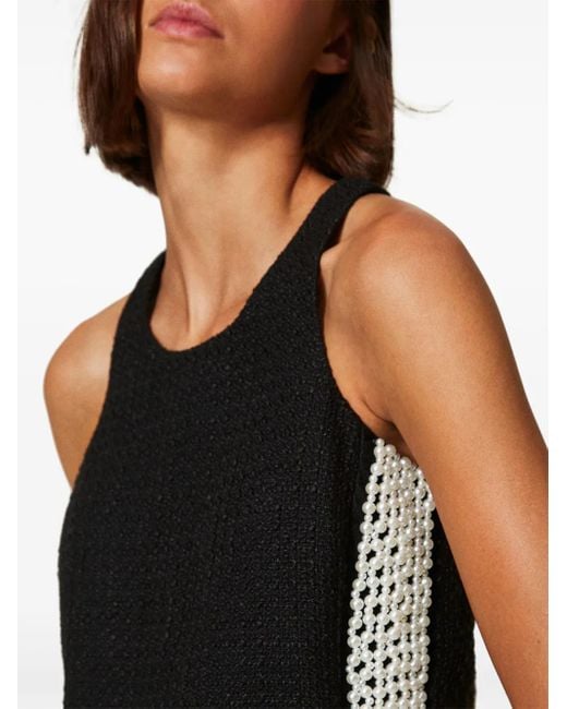Twinset Black Pearl-Embellished Dress
