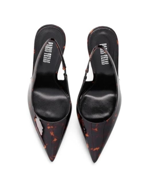 Paris Texas Black Lidia Tortoiseshell-Effect Pumps