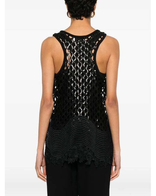 Sportmax Black Sleeveless Tops