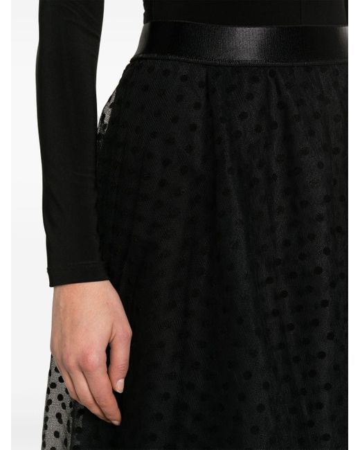 Falda de tul con motivo de lunares Nissa de color Black