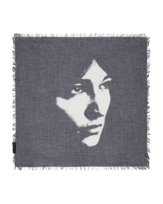 Bandana Con Stampa di Ann Demeulemeester in Gray da Uomo
