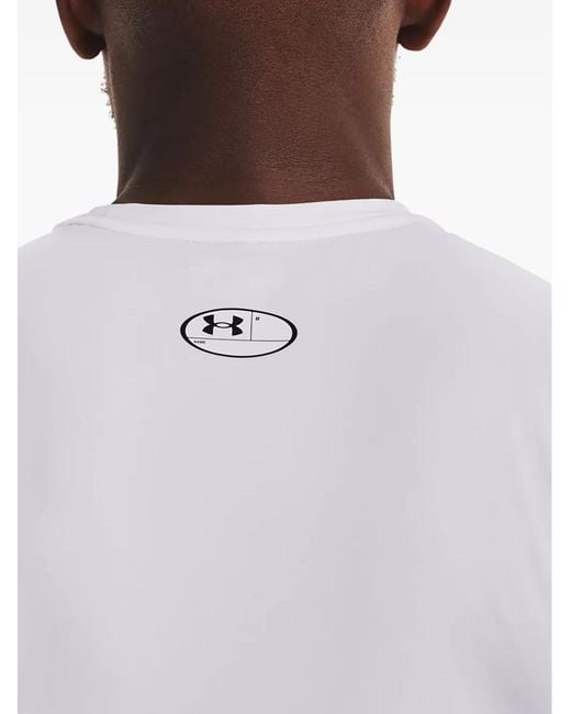 Under Armour White Logo-Print Vest for men
