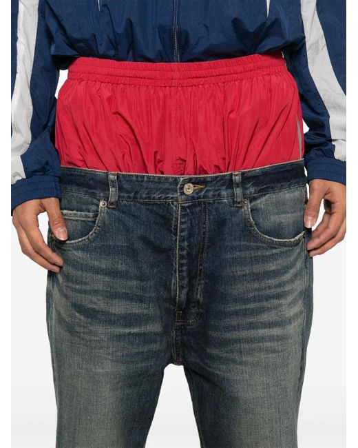 Vaqueros a capas Balenciaga de color Blue