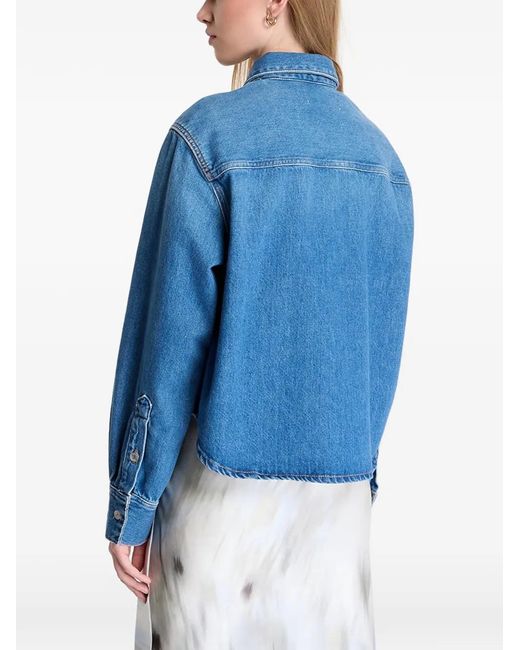 Samsøe & Samsøe Denim Overhemd in het Blue