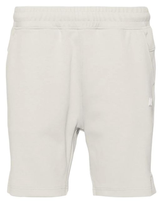 K-Way White Rubberised-Logo Track Shorts for men