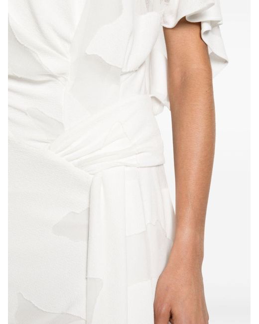 Robe courte Seona à effet de transparence IRO en coloris White