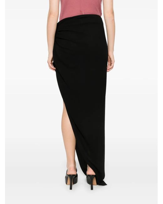 Rick Owens Black Edfu Maxi Skirt