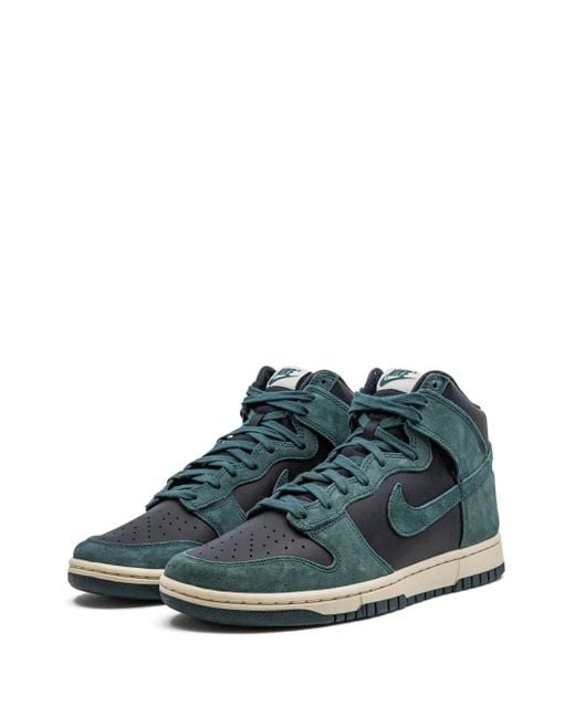 Nike Green Dunk High Retro Premium Shoes for men