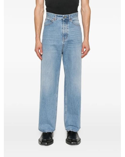 Vetements Blue Jean À Boutonnière