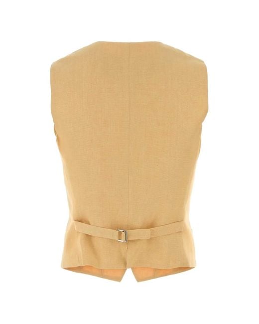 Weekend by Maxmara Natural Button Pace Waistcoat