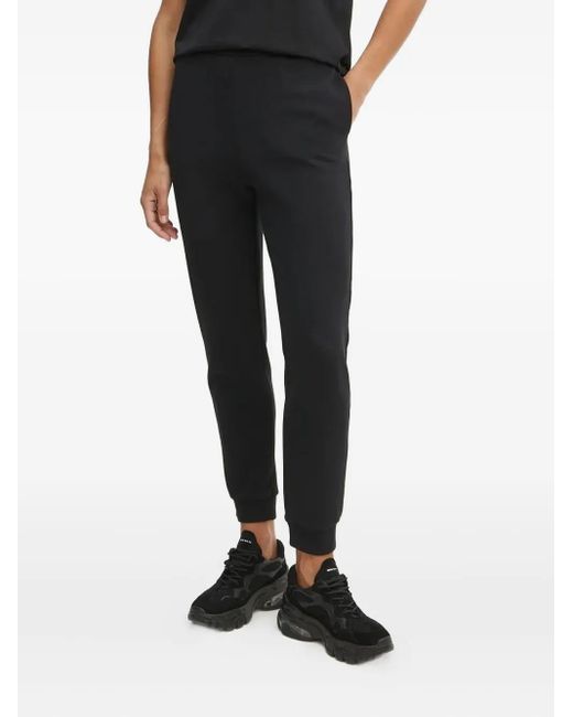 Pinko Women's Black Logo-detail Track Pants
