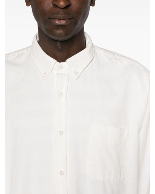 Frankie Shop White Sinclair Denim Shirt for men