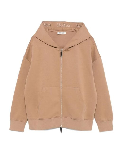 Hoodie À Fermeture Zippée Max Mara en coloris Natural