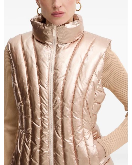 ARMANI EXCHANGE Natural Padded Zip-Fastening Gilet
