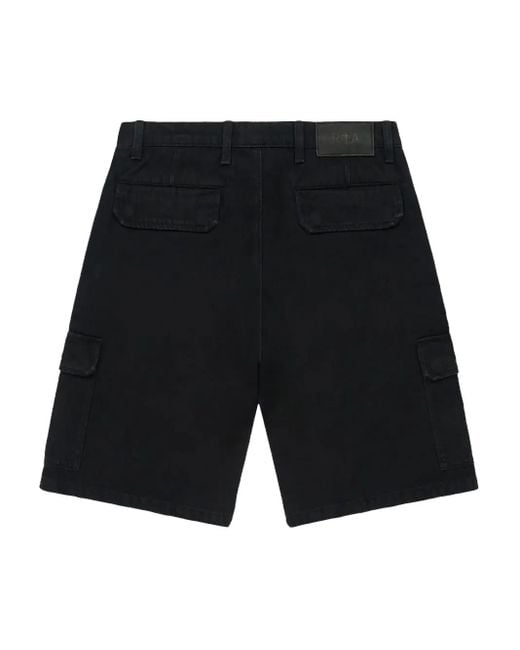 RTA Black Joseph Cargo-Pocket Shorts for men