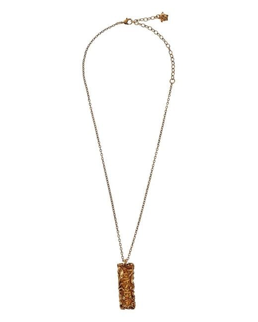 Versace White Barocco-Pendant Necklace for men