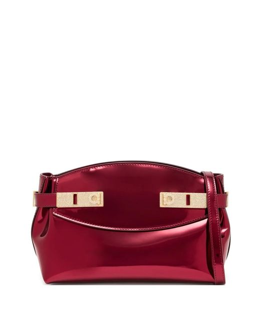 Ferragamo Red Hug Small Clutch
