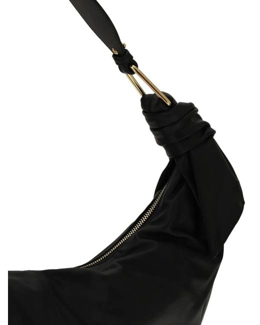 Coccinelle Black Large Furoshiki Knotted Shoulder Bag