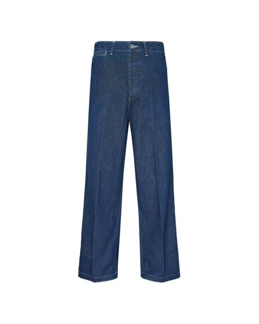 Visvim Blue Broader Wide-Leg Jeans for men