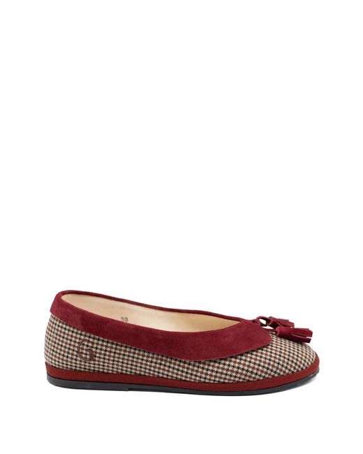 Gondolina Red Dogaressa Tassel Ballet Flats