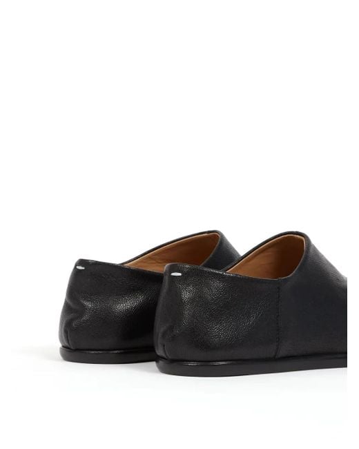 Maison Margiela Gray Smooth Leather Loafers With Split-Toe Design for men